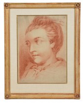 18TH C PASTEL OF YOUNG GIRL, M