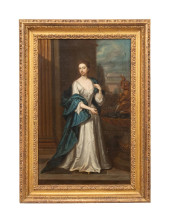 18TH C PORTRAIT OF LADY, CIRCL