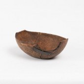 18TH C. PRIMITIVE BURL BOWLA l