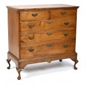 18TH C. QUEEN ANNE CHEST ON FR