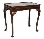 18TH C. QUEEN ANNE MAHOGANY TE