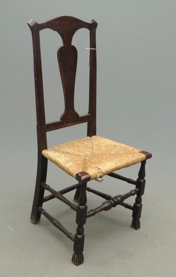 18th c. Queen Anne rush seat