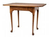 18TH C. RI CURLY MAPLE QUEEN A