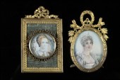 18TH C. ROUND BROOCH WITH PORT