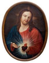 18TH C. "SACRED HEART OF JESUS