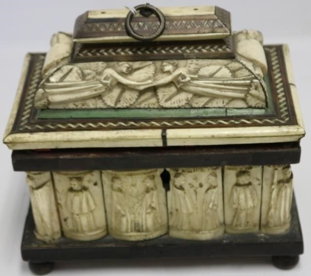 18TH C SARCOPHAGUS FORM JEWELRY