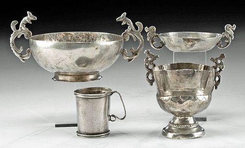 18TH C. SPANISH COLONIAL SILVER