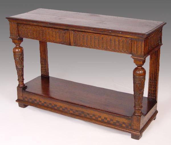 18th C SPANISH OAK SIDEBOARD