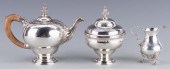 18TH C. STERLING TEA SERVICE,