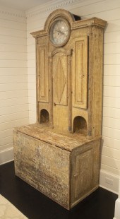 18TH C. SWEDISH STEP-BACK CUPB