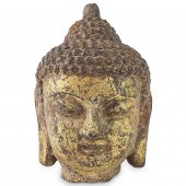 18TH C. THAI GILT BRONZE BUDDH