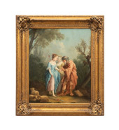18TH C. TWO LADIES WITH A FORT