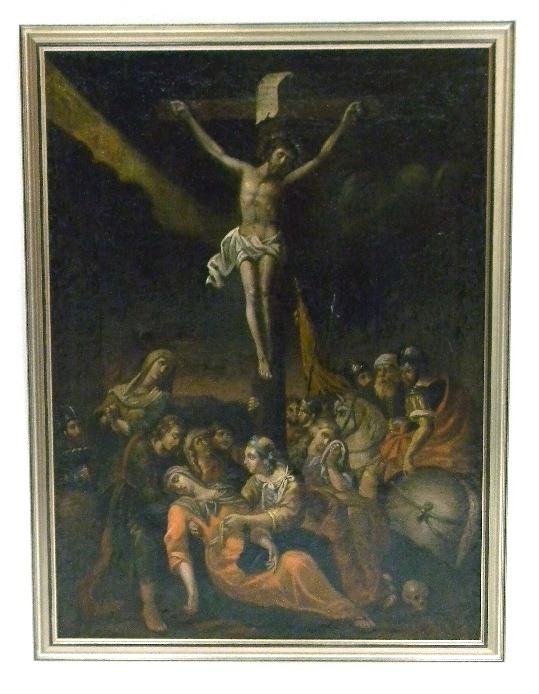 18th C. unsigned oil on canvas 
