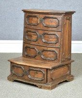 18TH C. WALNUT PRAYER CABINET/