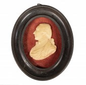 18TH C. WAX PROFILE RELIEF POR
