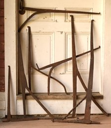 18th C. wrought iron fireplace