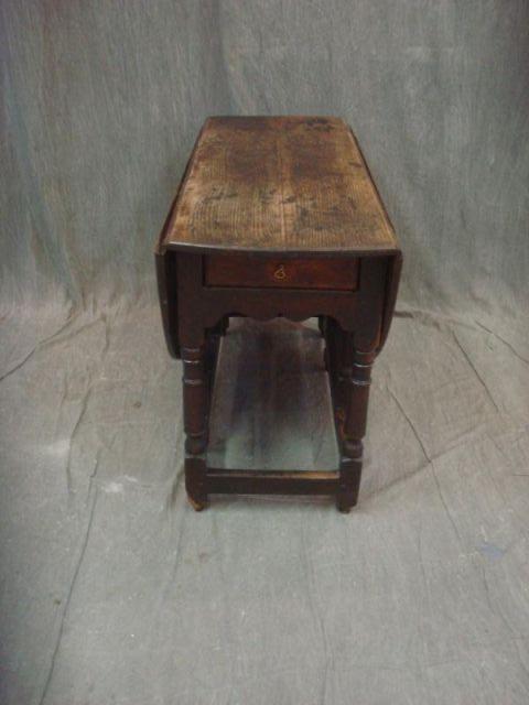 18th Cent Oak Gateleg 1 Drawer