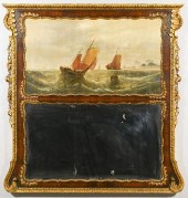 18TH CENT. TRUMEAU MIRROR WITH