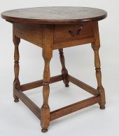 18TH CENTURY AMERICAN OVAL TAV