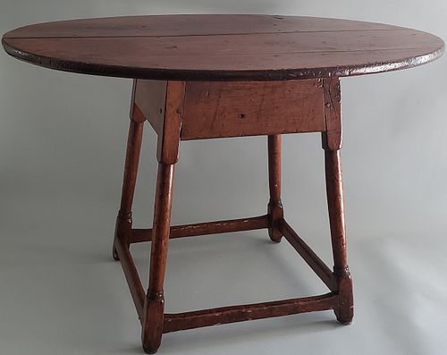 18TH CENTURY AMERICAN PINE OVAL