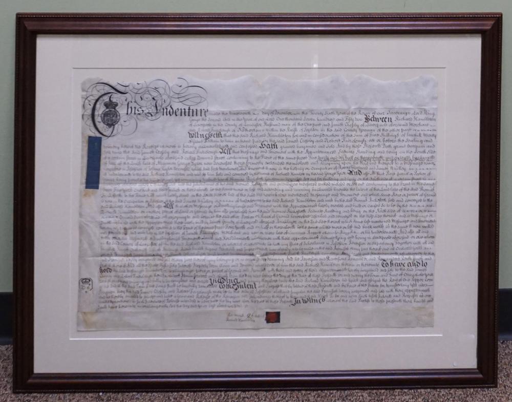18TH CENTURY ENGLISH ENGRAVED AND