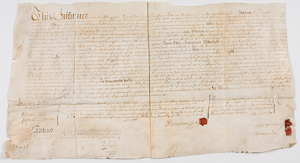 18th Century Indenture from