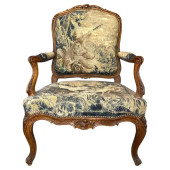 18TH CENTURY LOUIS XV FAUTEUIL