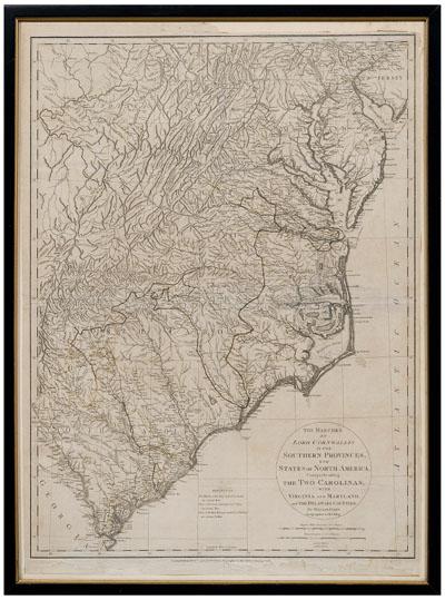 18th century map of eastern