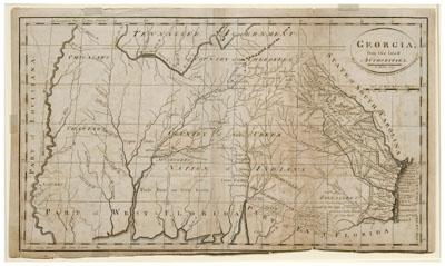 18th century map of Georgia,