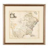 18TH CENTURY MAP OF NORTH AMER