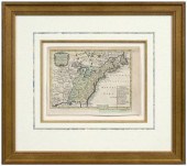 18th century map of North Amer