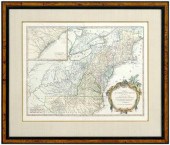 18th century map of North Amer
