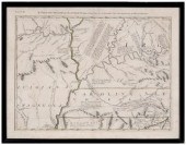 18th century map of North Caro