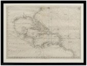 18th century map of the Americ