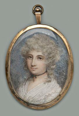 18th century miniature portrait,