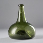 18TH CENTURY ONION BOTTLEAn On