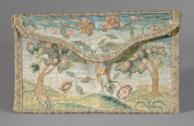 18th century pocketbook, needlework