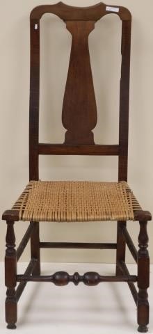 18TH CENTURY QUEEN ANNE YOKE BACK