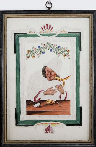 18TH CENTURY STIPPLED PIN-WORK