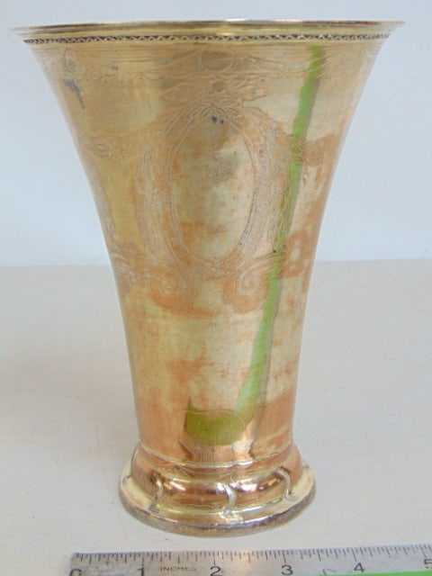 18TH CENTURY SWEDISH SILVER BEAKER,