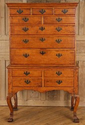 18TH CENTURY TIGER MAPLE HIGHB