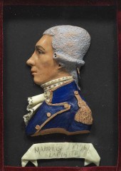 18TH CENTURY WAX PORTRAIT BUST