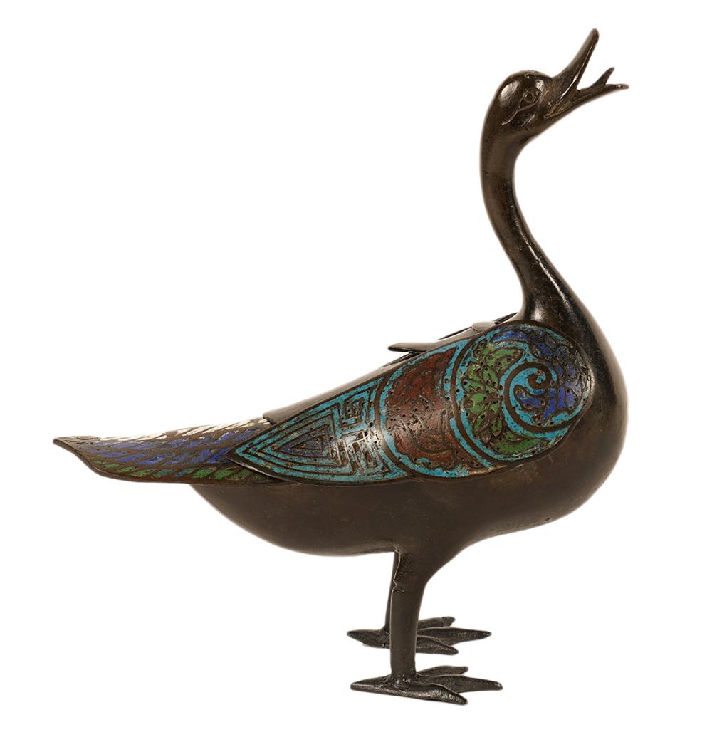 18TH CT. CHINESE BRONZE CLOISONNE