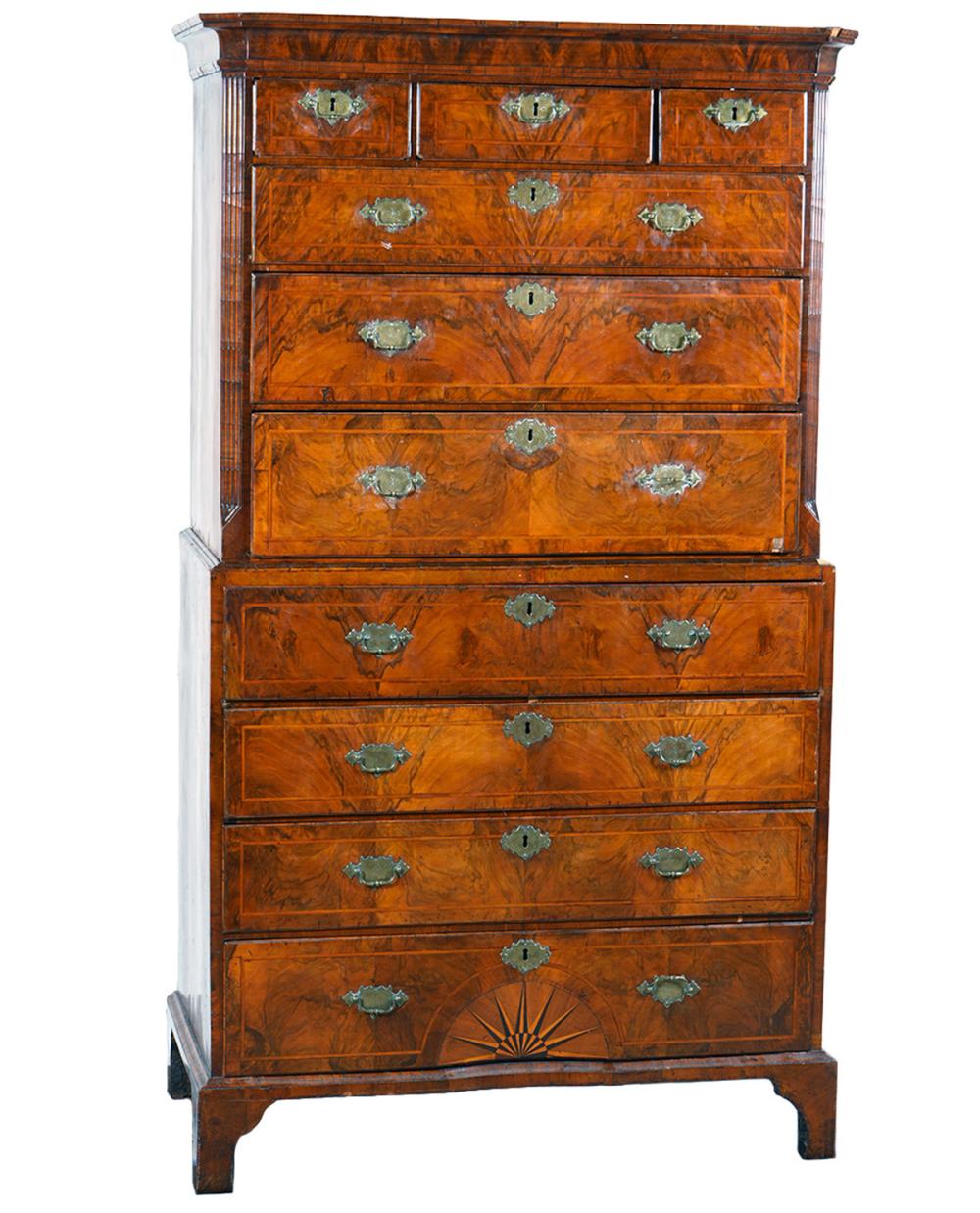 18TH CT. ENGLISH CROTCH WALNUT