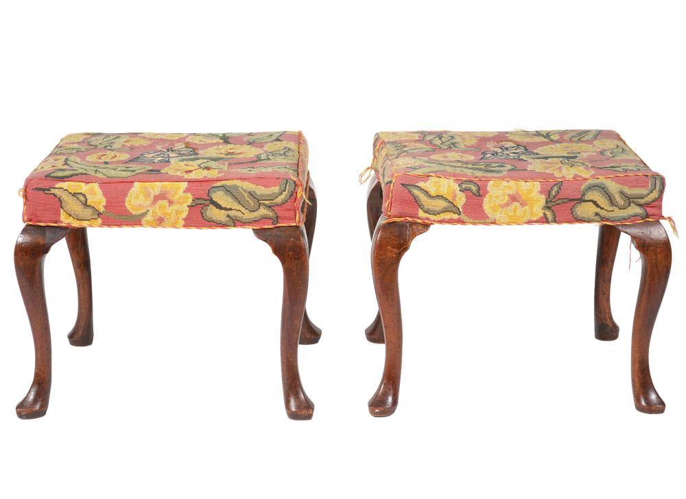 18TH CT. PR. ENGLISH TABOURET QUEEN