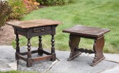 18TH ITALIAN WALNUT TABLE AND