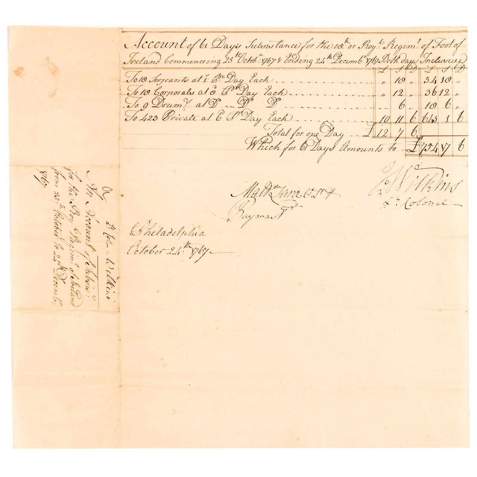 18TH ROYAL REGT., LEXINGTON/CONCORD