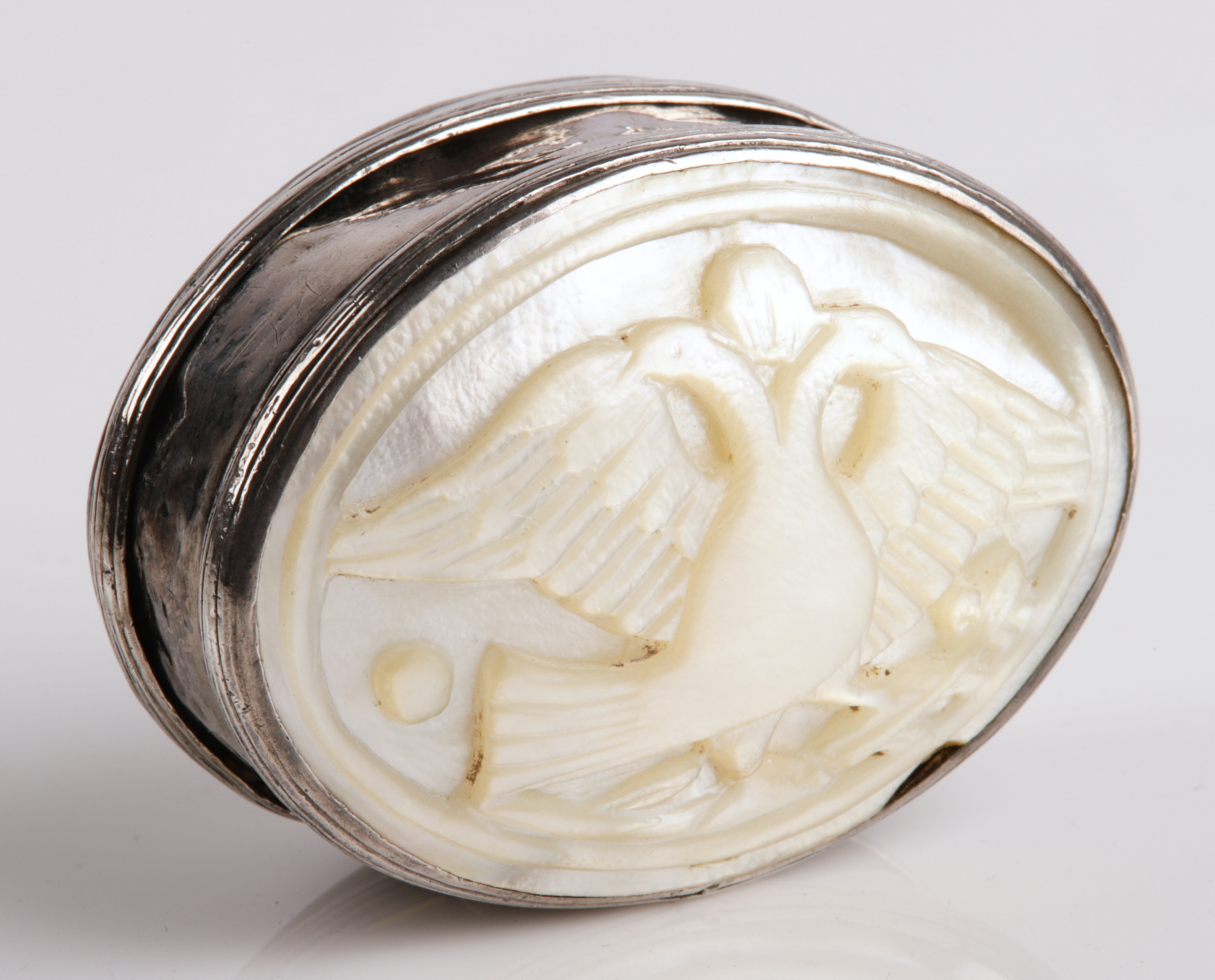 18th/19th C MOP carved silver