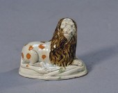 18TH/19TH C. PRATTWARE RECUMBE