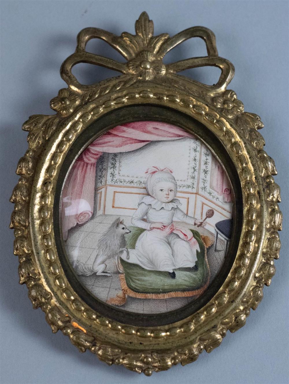 (18TH/19TH CENTURY) YOUNG GIRL WITH
